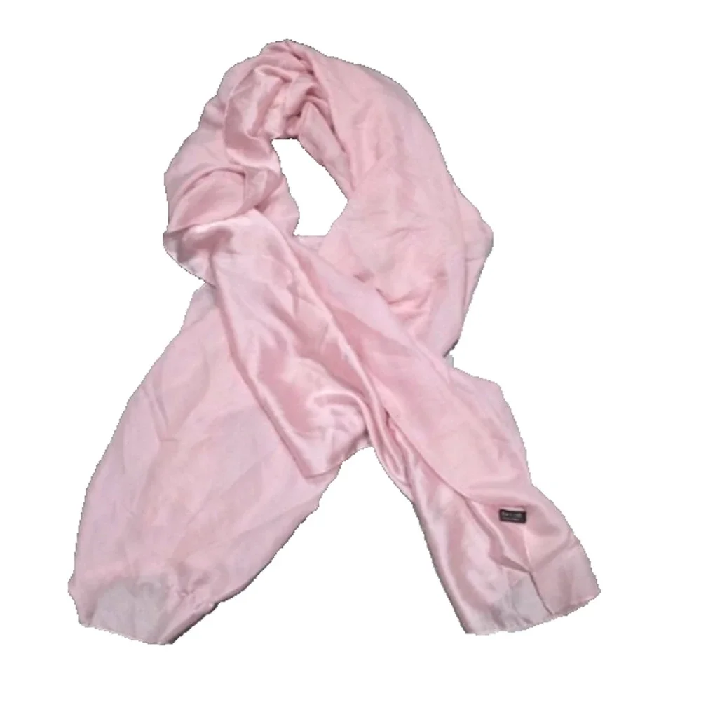 Pink Soft Drape 100% Silk Scarf One size A008270